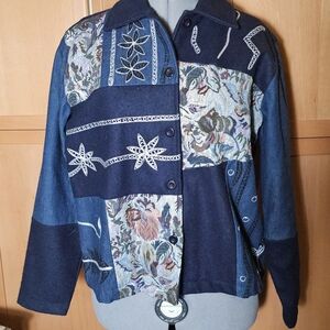 Take Two Women's Elegant Navy Coat